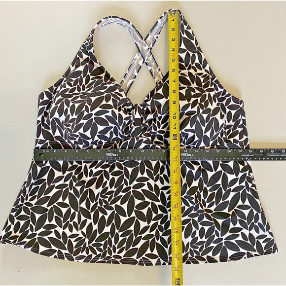 Lands End Tankini Womens Size 22W 2pc Swim Skirt Bathingsuit Beachy Vacation - Picture 9 of 11